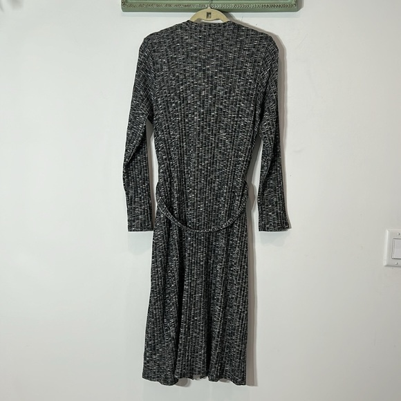 MICHAEL STARS GRAY BUTTON FRONT CARDIGAN DRESS BELTED PLUS SIZE 1X WOMEN’S NEW - Picture 9 of 10